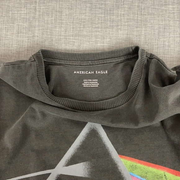 NWOT American Eagle Pink Floyd Fade Gray Shirt XXS - Picture 5 of 5